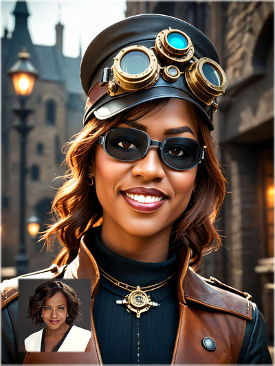 Photo set of 10 photos "Steampunk photos in different styles". Photo transformation service.